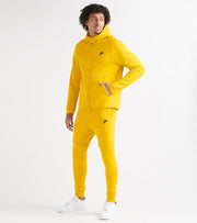 yellow nike tech fleece hoodie
