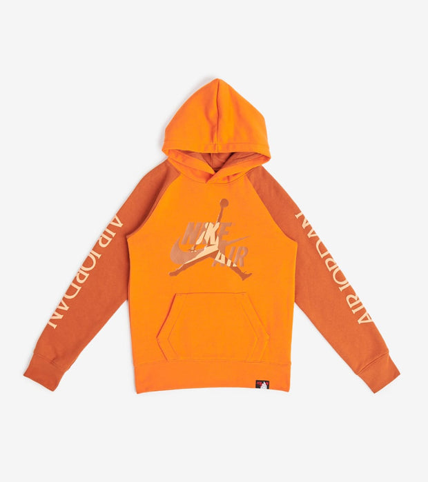 orange and black jordan hoodie