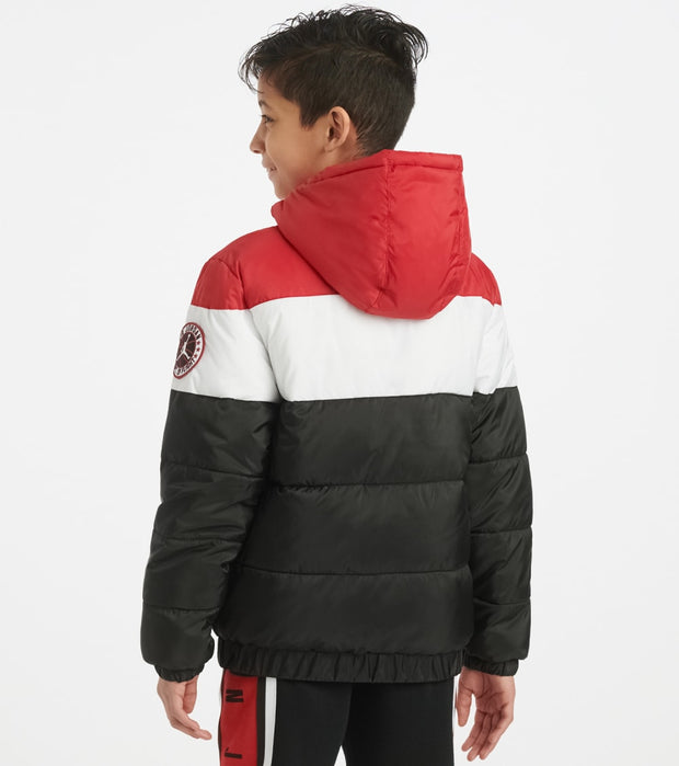 jordan color block puffer jacket