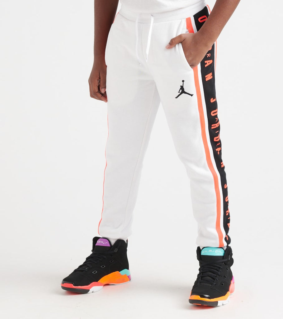 Jordan Boys Jumpman Taped Pants (White 