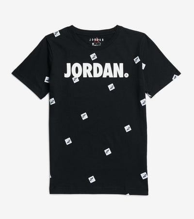 Jordan  Boys Post It up All Over Print Tee  Black - 95A565-023 | NikesneakersShops