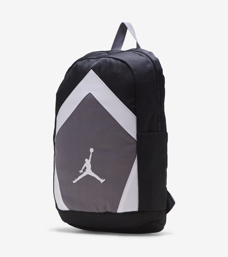 black and grey jordan backpack