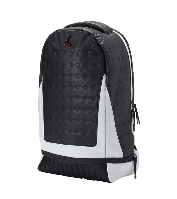 black and white jordan backpack