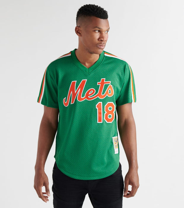 Nike Men's New York Mets Darryl Strawberry #18 Blue T-Shirt