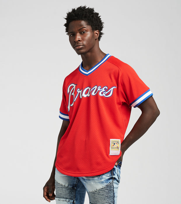 mitchell and ness braves jersey