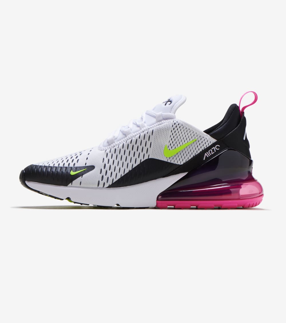Nike Air Max 270 Shoes in White/Volt 