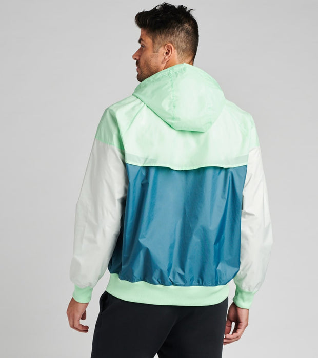 nike windrunner jacket aqua