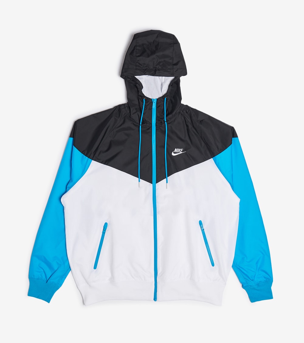 pink blue and white nike windrunner