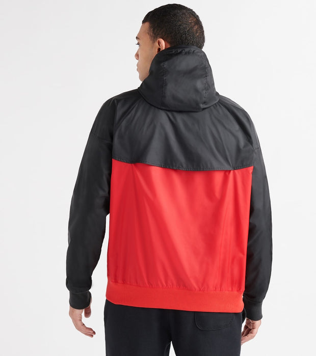 nike windrunner red black