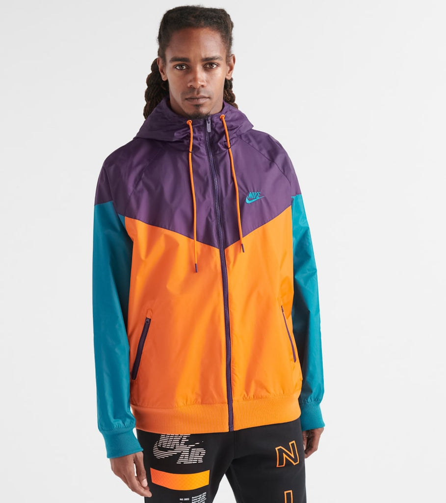 purple and turquoise nike jacket