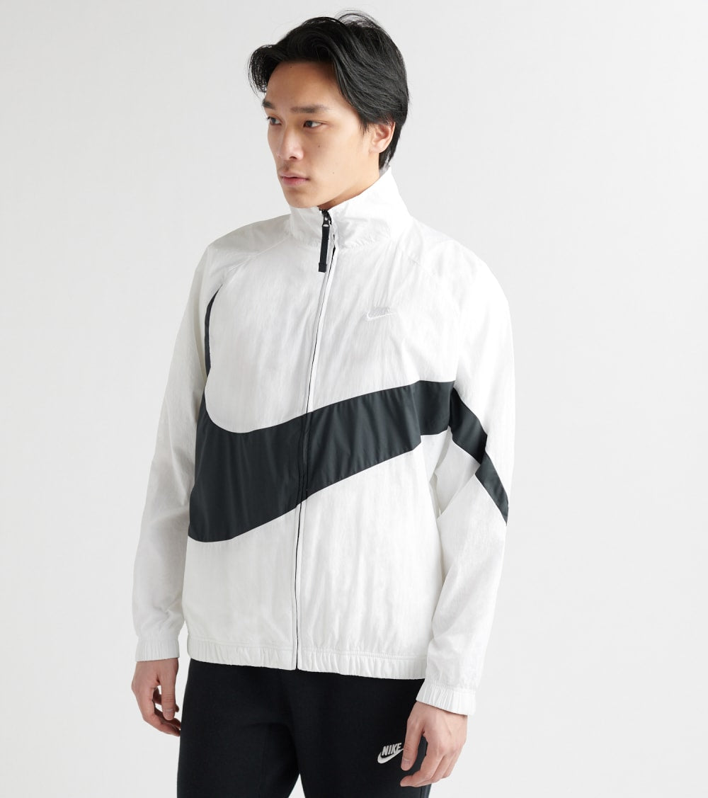 nike swoosh half zip woven jacket