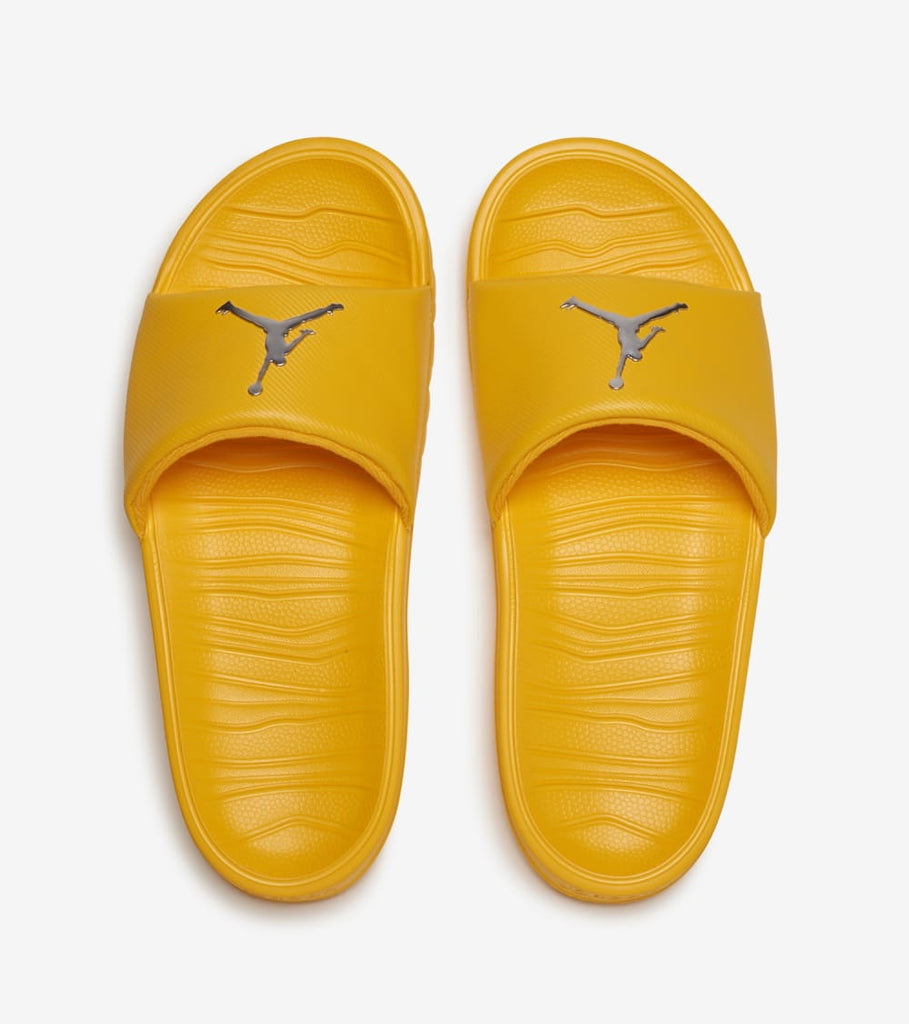 yellow jordan sandals