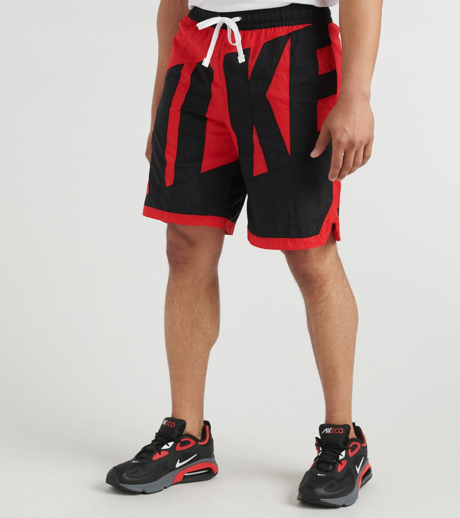 black and red nike shorts