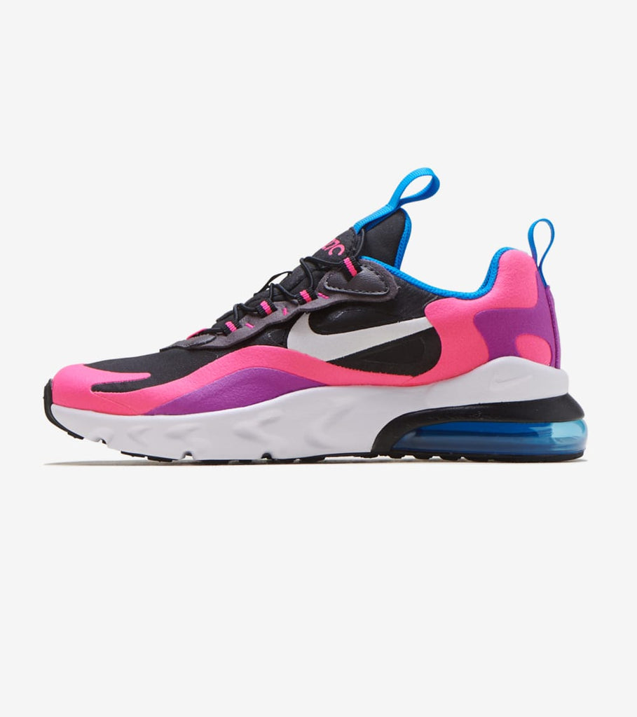 nike air max 270 junior black with blue tick