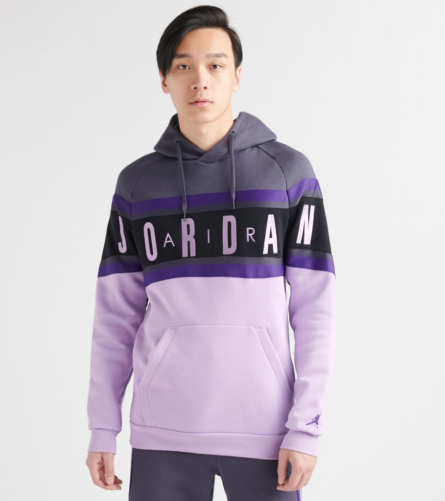 white and purple jordan hoodie