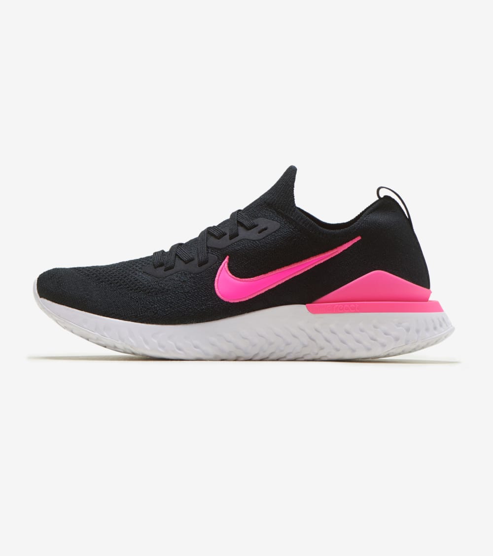 nike flyknit black and pink