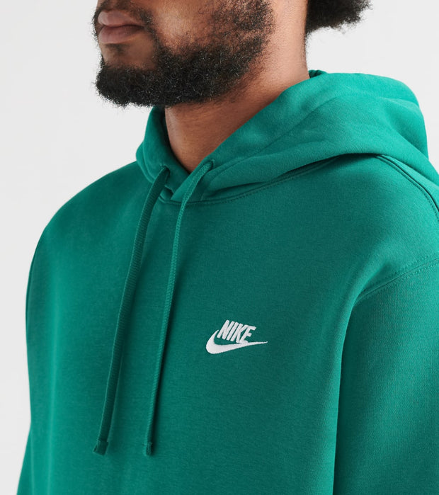 nike club hoodie green