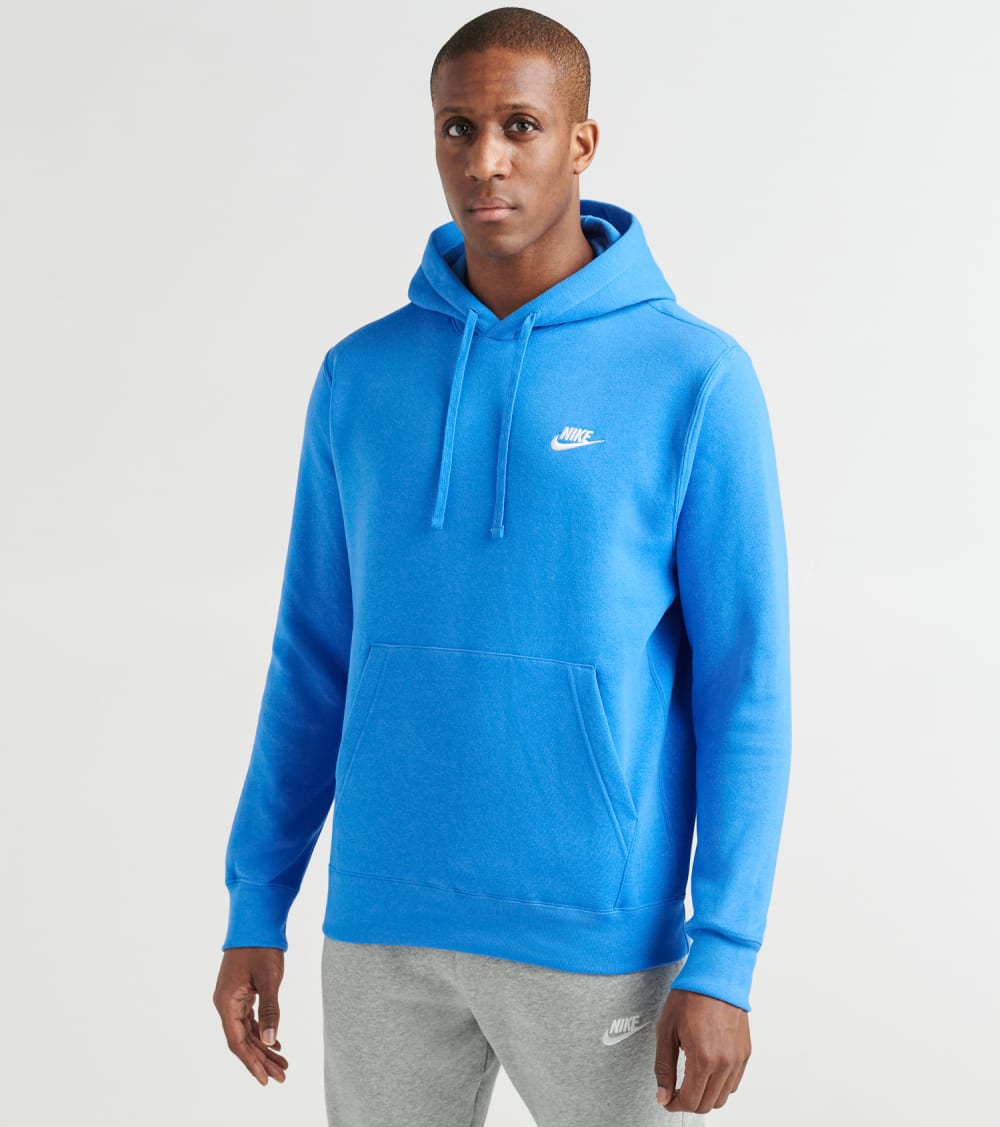 blue nike hoodie