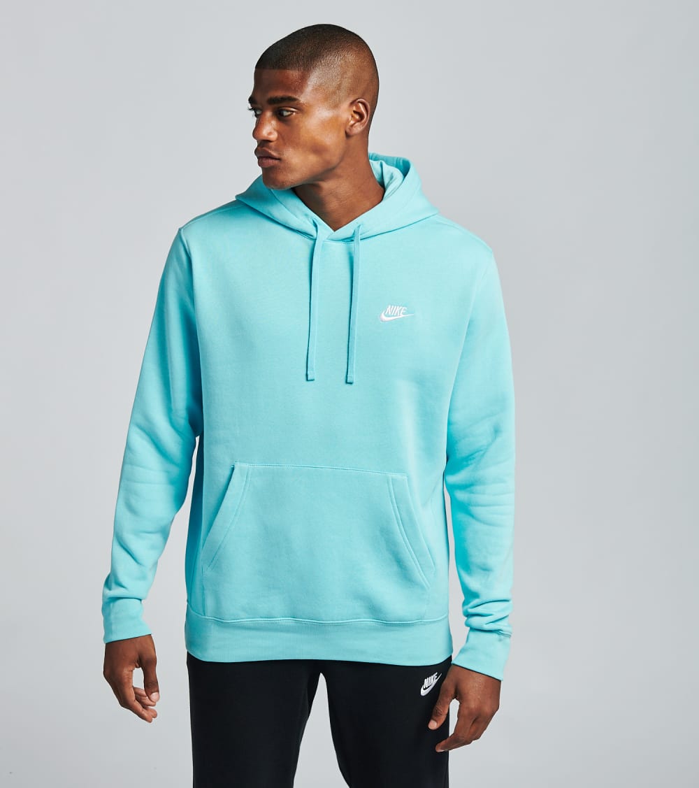 plain blue nike hoodie