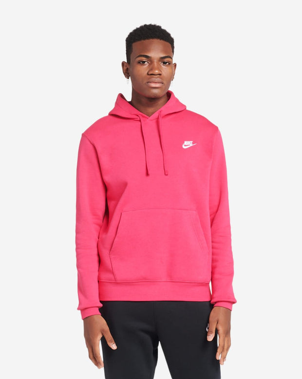 Nike Club Fleece Pullover Hoodie (Pink 