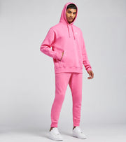 pink nike club fleece hoodie