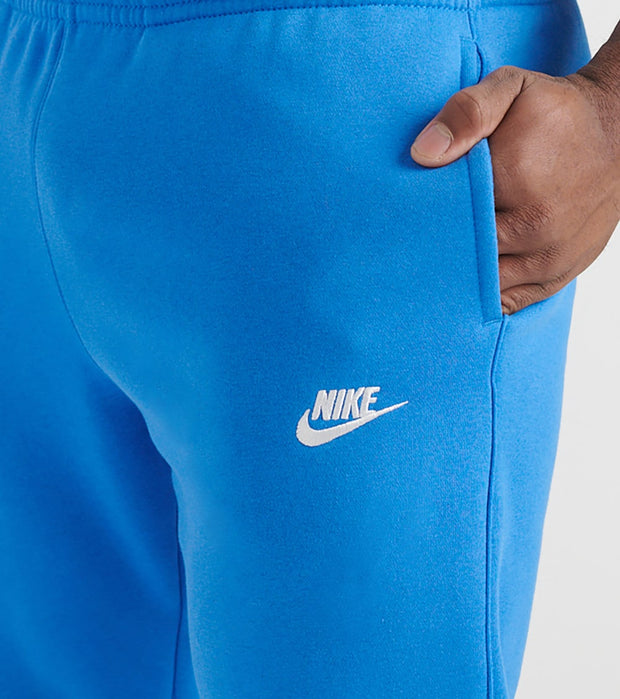 nike club joggers blue