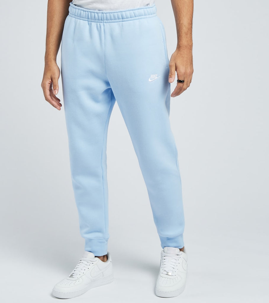 nike club fleece joggers blue