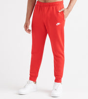 nike club joggers red