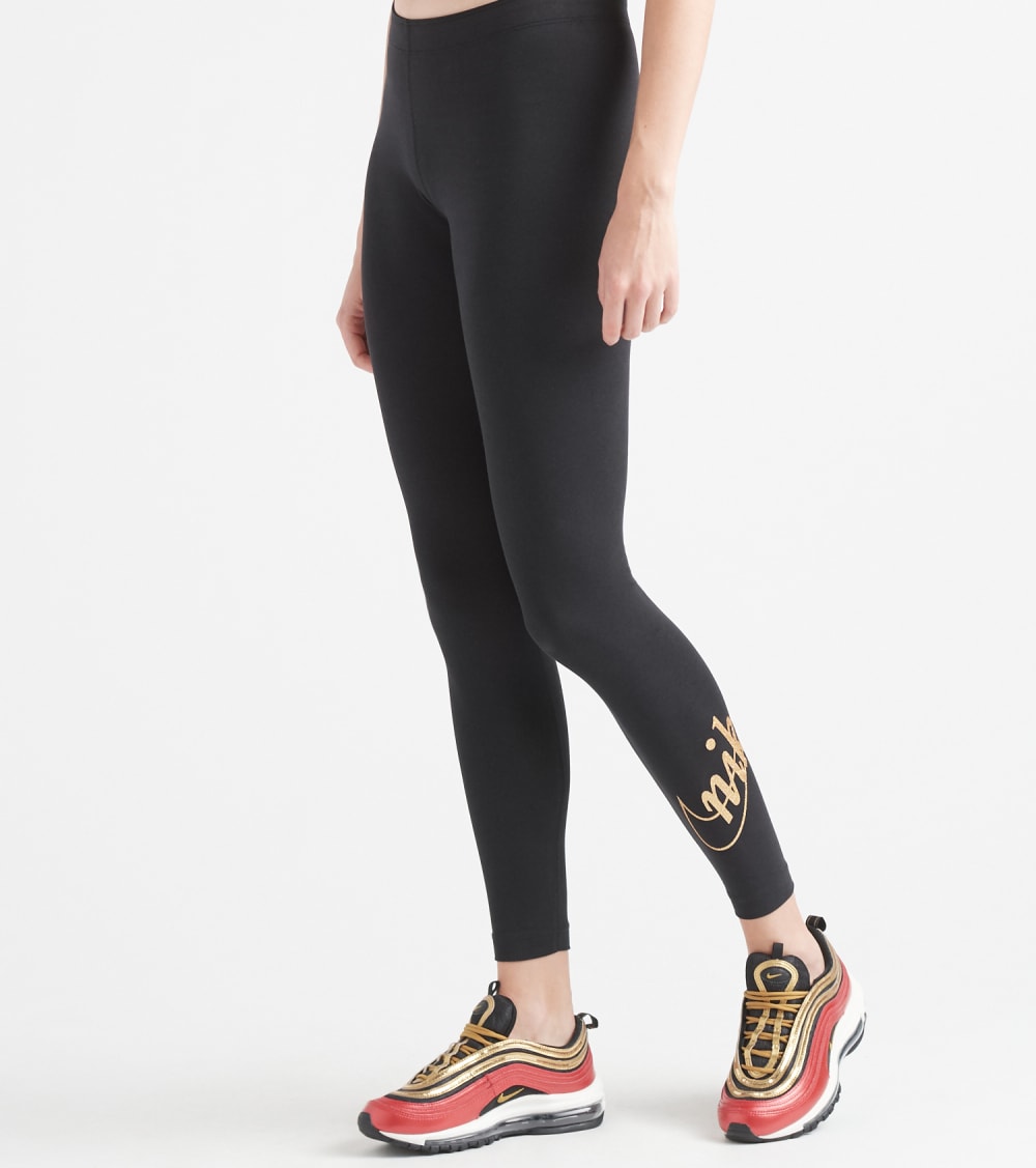 nike gold glitter leggings