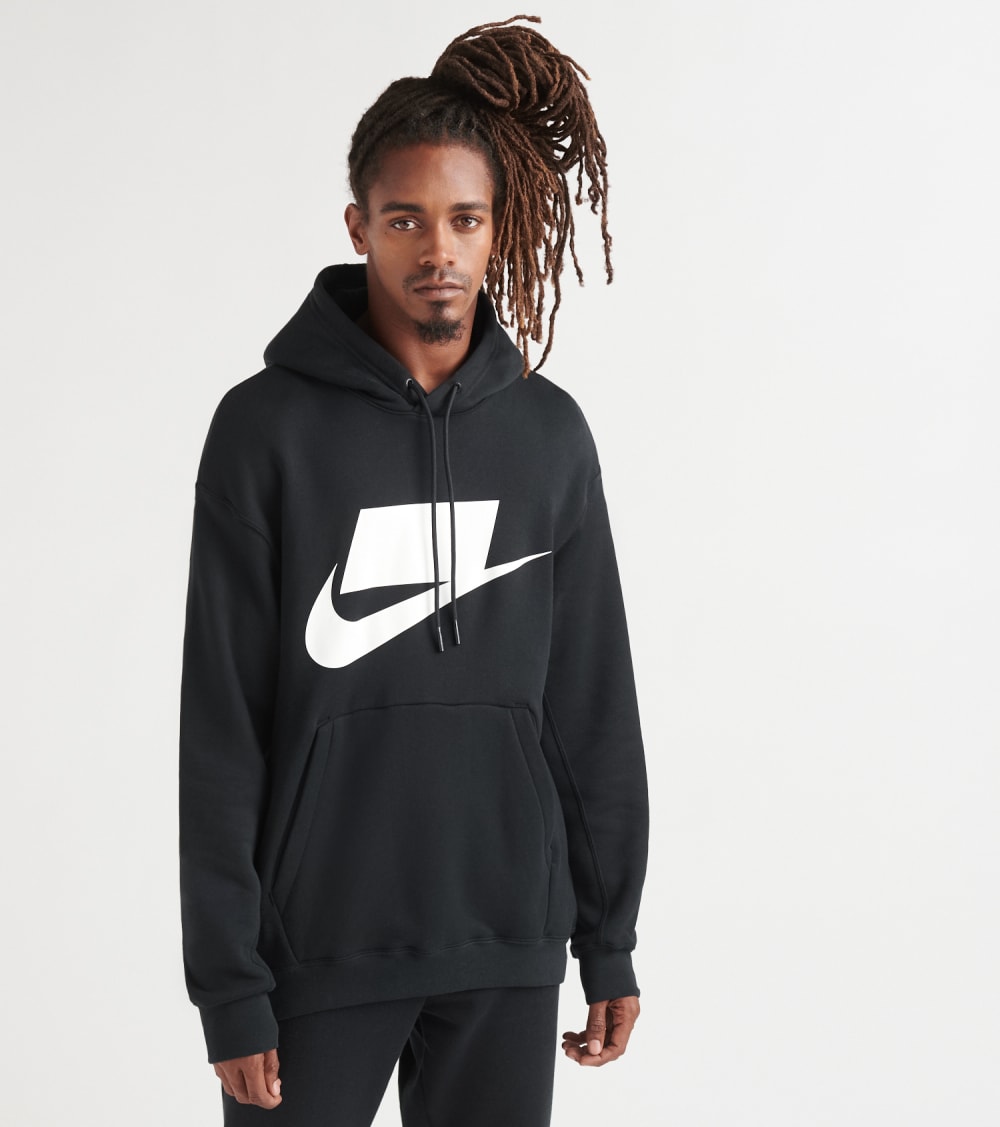 black cotton nike hoodie