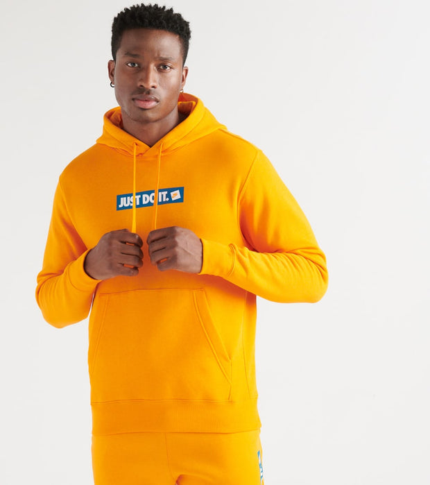 nike orange just do it hoodie