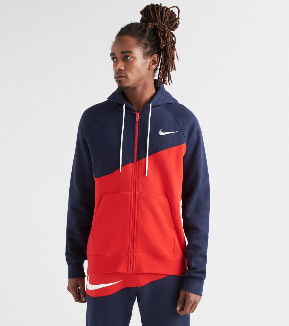 Nike NSW Swoosh Hoodie in Red Size 