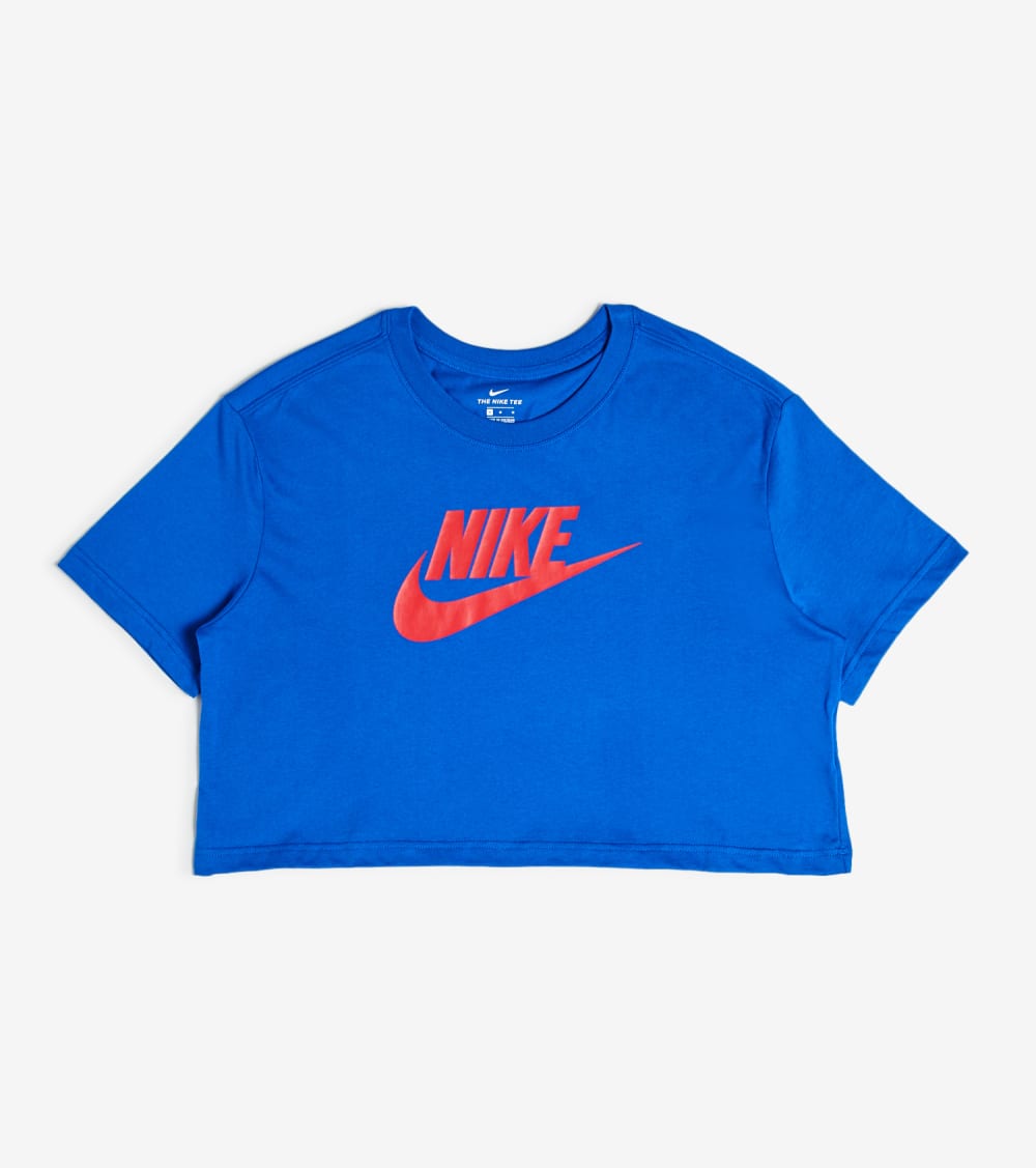 royal blue nike crop top