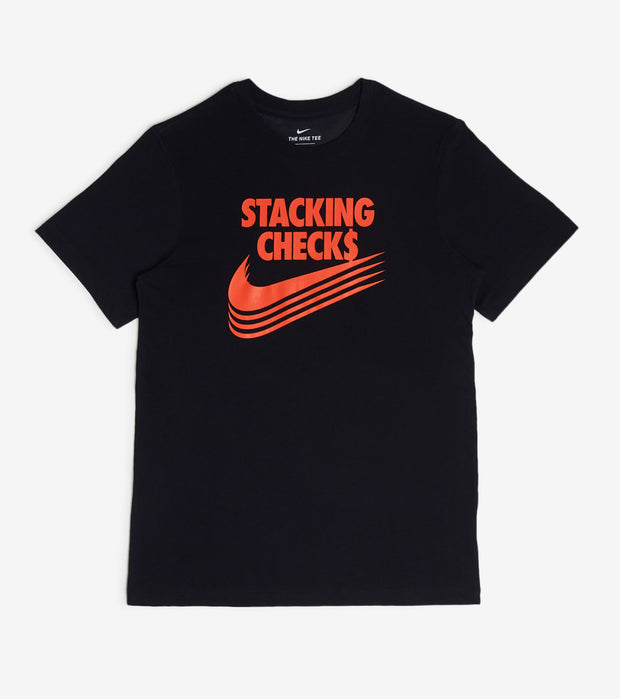 Nike Stacking Checks Dry Fit Tee (Black 