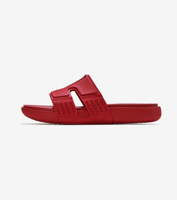 red jordan flip flops