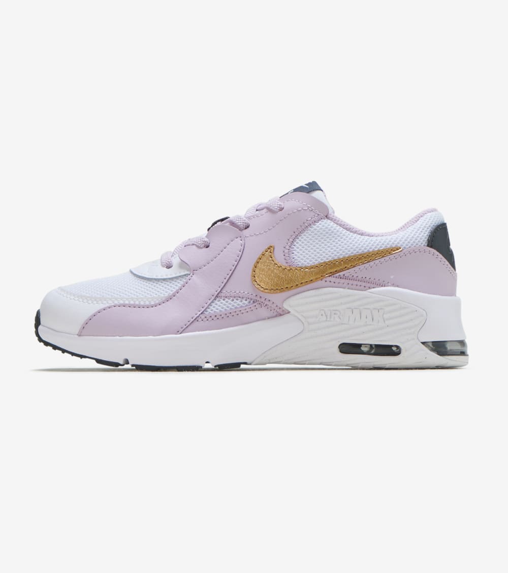 Nike Air Max Excee Shoes in White/Gold 