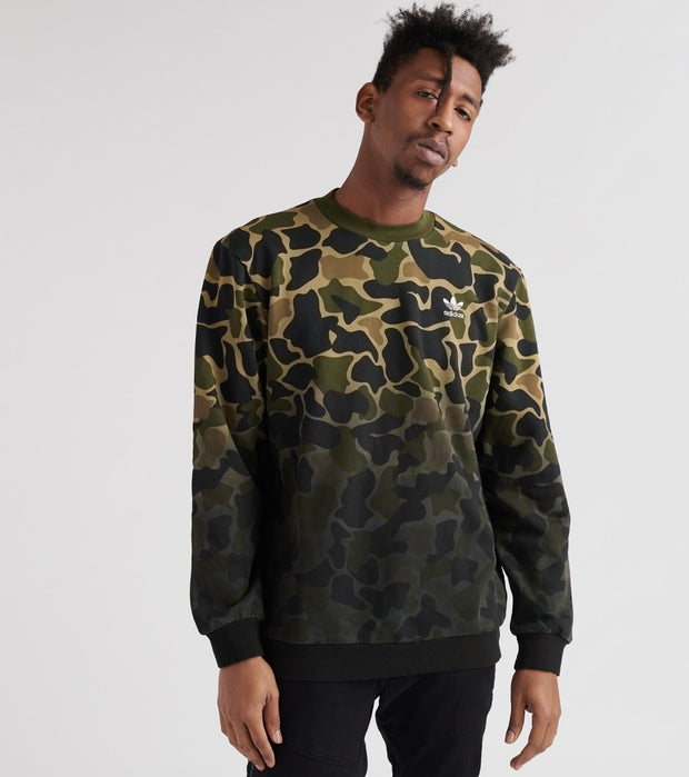 adidas camo crew neck