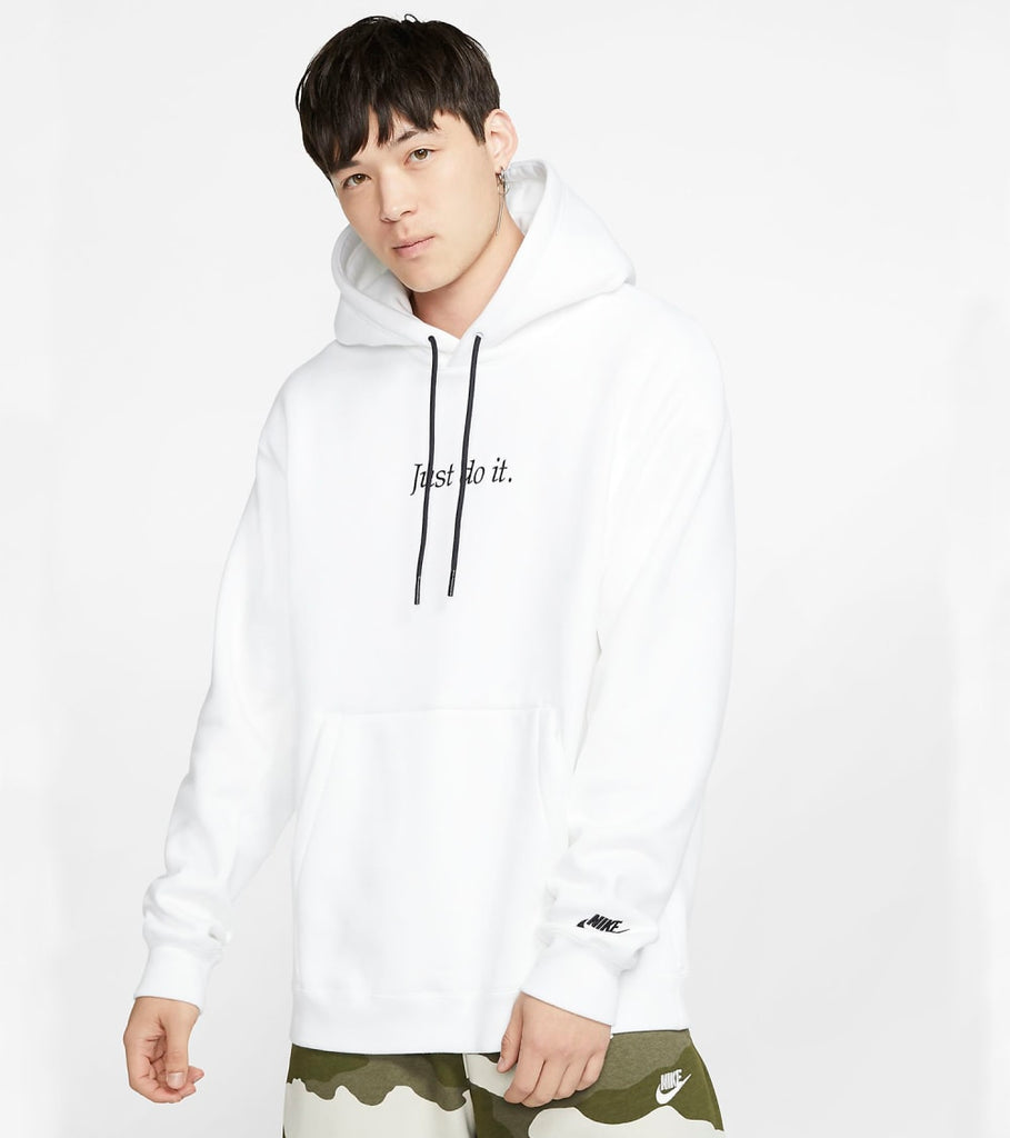just do it white hoodie