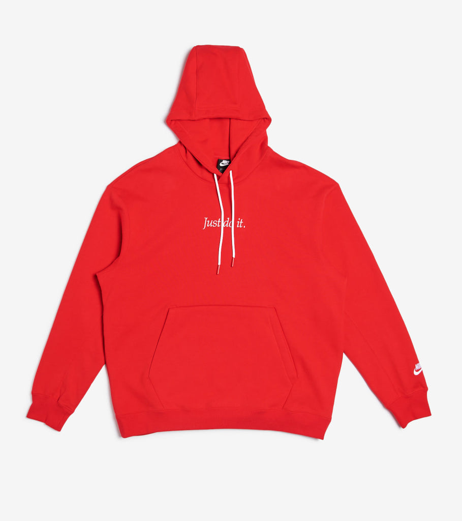 nike just do it red hoodie