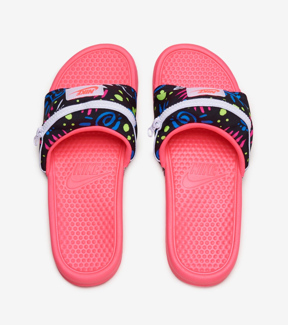 nike slides zipper