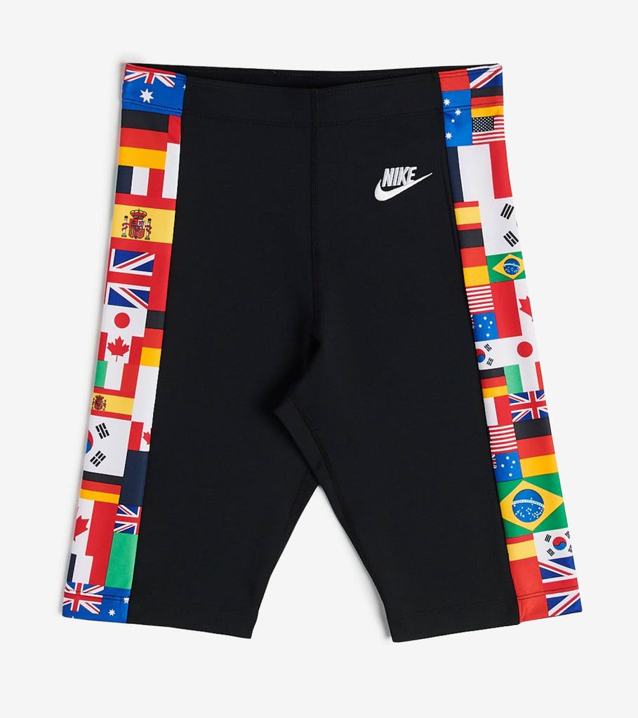nike world flags bike shorts