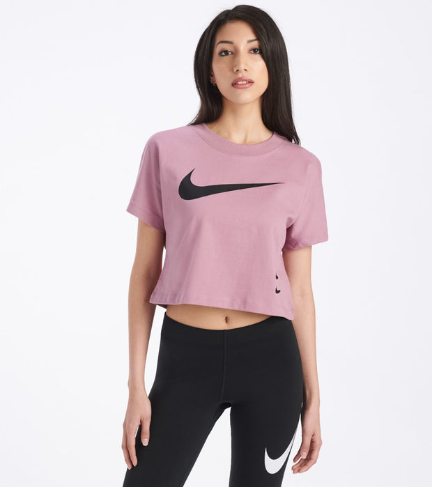 nike crop top purple