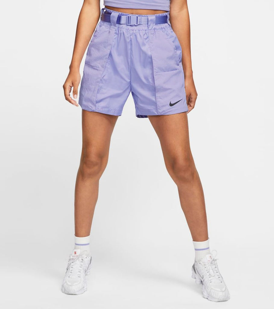 nike woven shorts purple