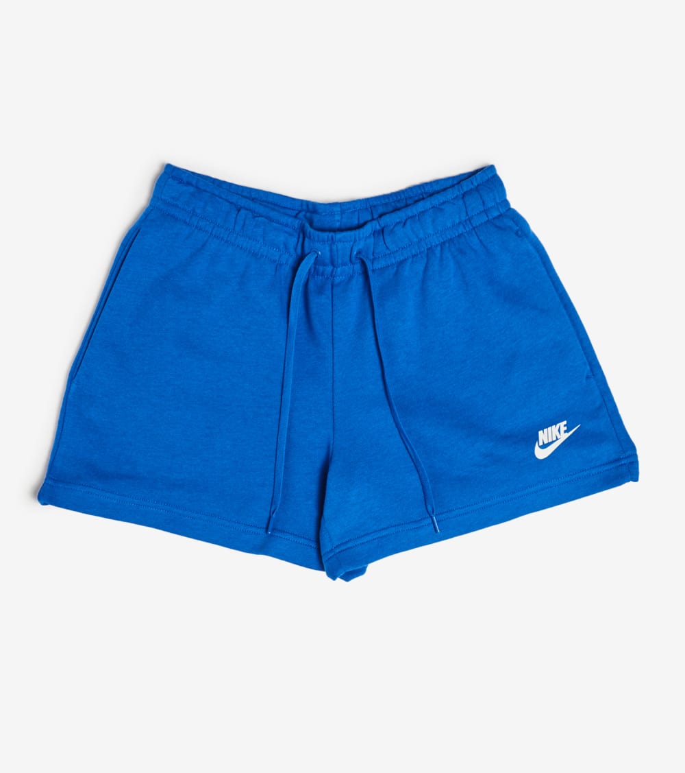 blue nike fleece shorts