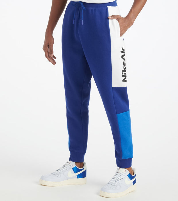 nike air fleece pants blue