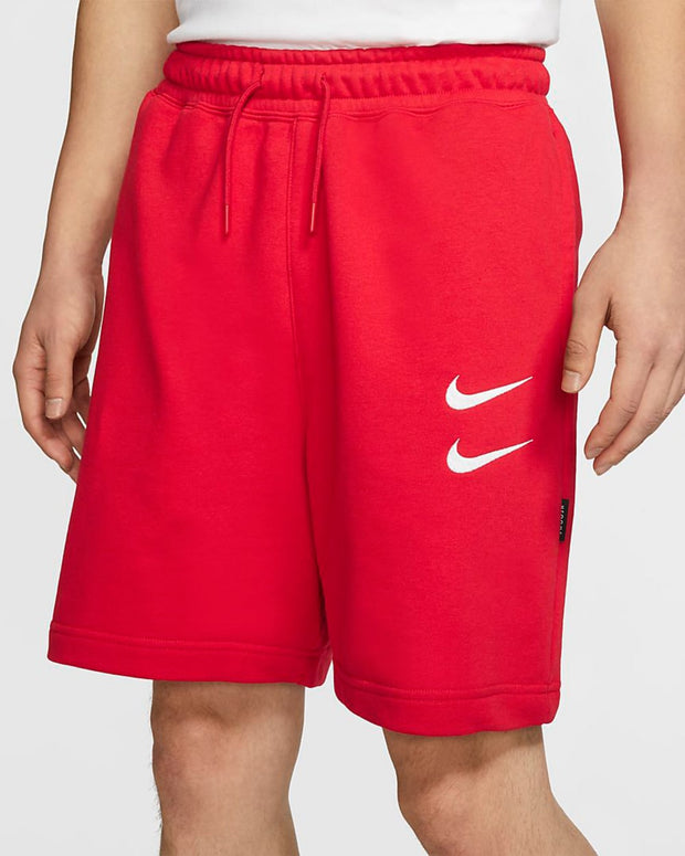 nike swoosh shorts red