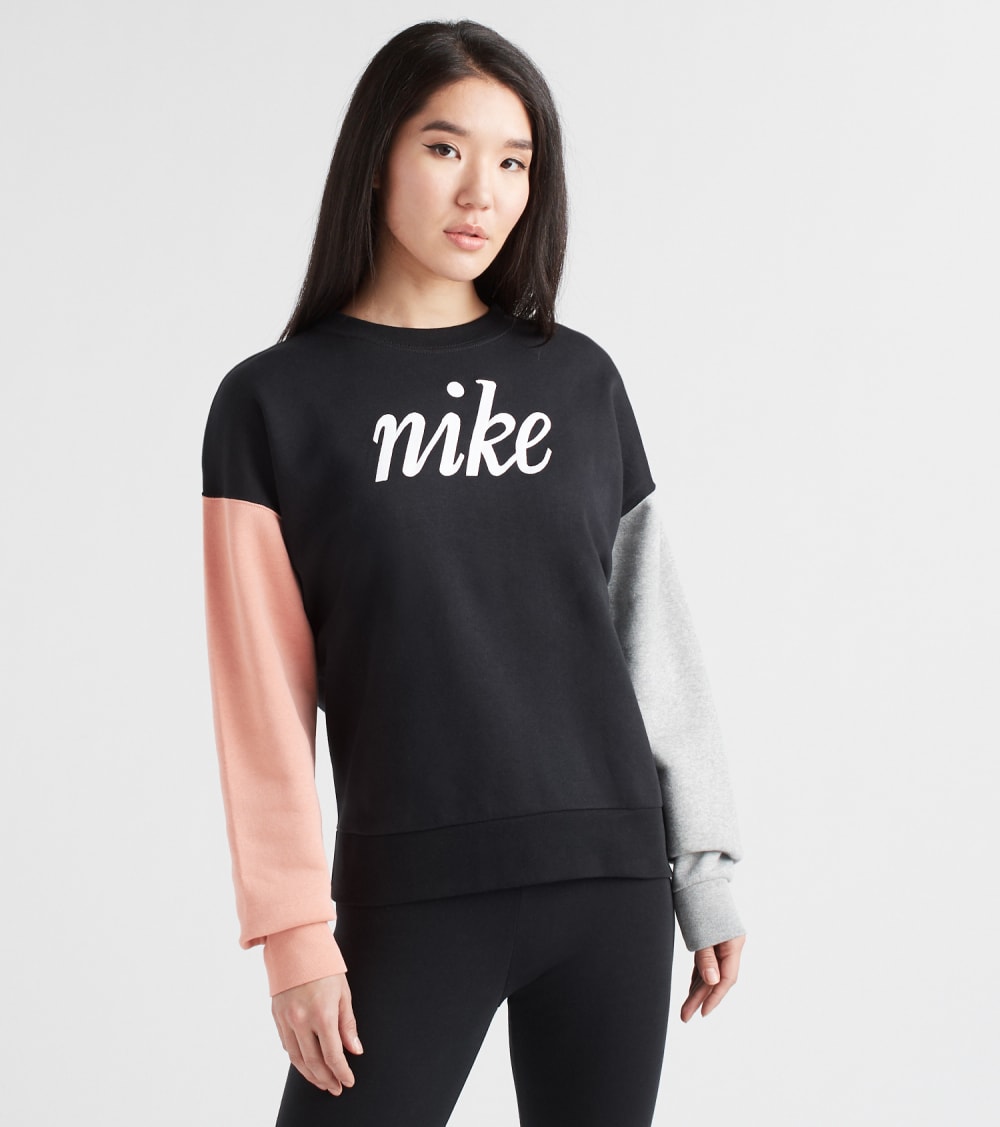 nike women's color block sweatshirt