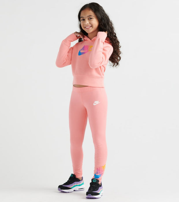 Nike Girls NSW Cropped Hoodie (Pink 