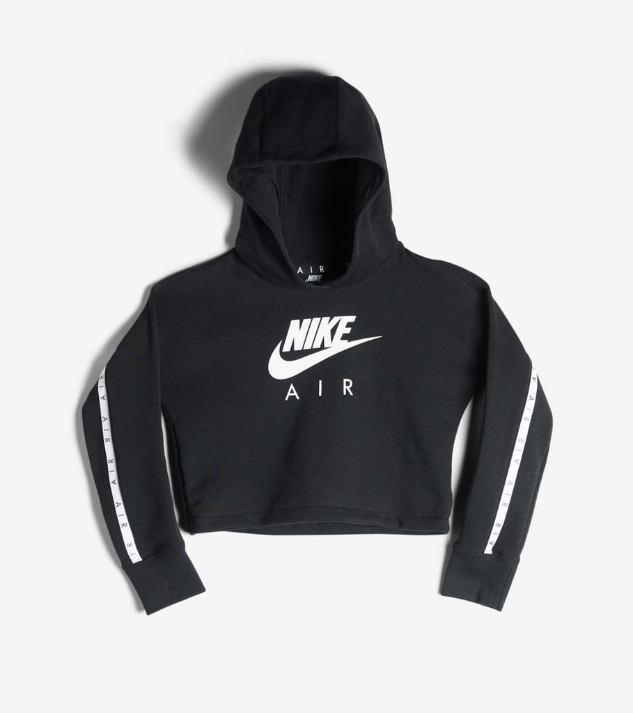 white nike cropped hoodie