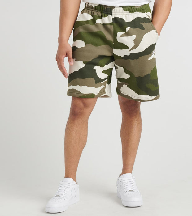 nike men's club fleece camo shorts